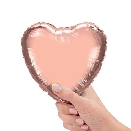 9" Rose Gold Heart