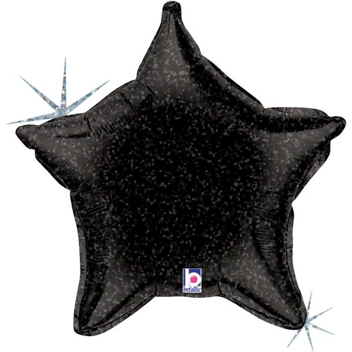 21" Black Holo Star