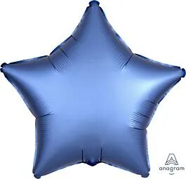 [36811] 18" Satin Luxe Azure Star