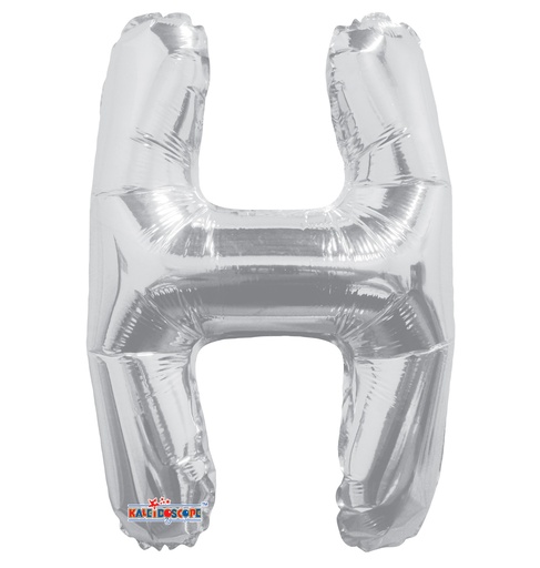 [34900-14] 14" Letter H Silver Kaleidoscope