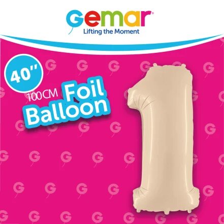 [171013] 40" Number 1 Satin Cream Gemar