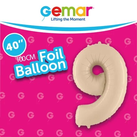 [171099] 40" Number 9 Satin Cream Gemar