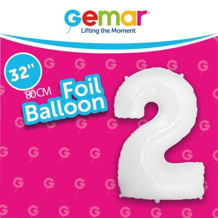 [171921] 32" Number 2 White Gemar