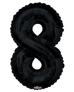 [19690-34] 34" Black Number 8