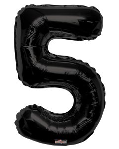 [19687-34] 34" Black Number 5