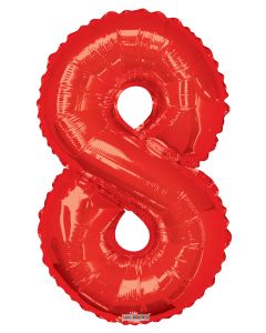 [15928-34] 34" Red Number 8