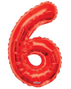 [15926-34] 34" Red Number 6
