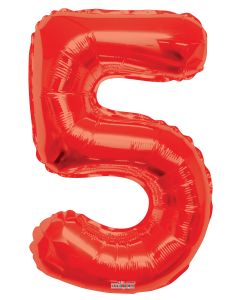 [15925-34] 34" Red Number 5