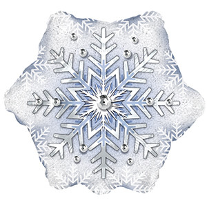 [434025] 18" Prism Pattern Snowflake