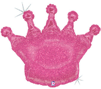 [356851] 36" Glittering Pink Crown