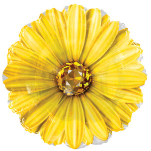 [15753-18] 18" Yellow Rhinestone Sunflower