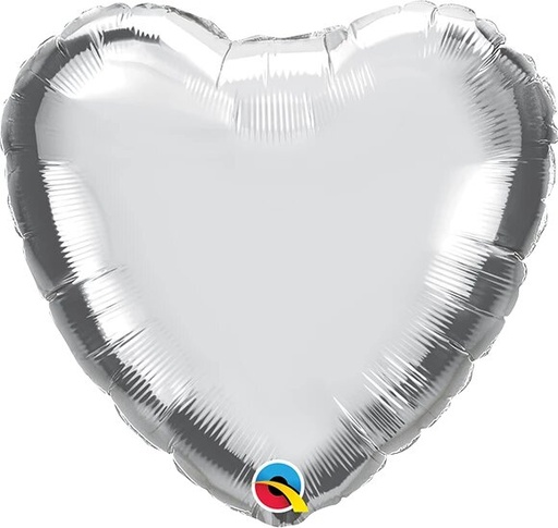 [22464] 9" Silver Heart 3 pcs