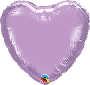 [547956] 9" Pearl Lavender Heart