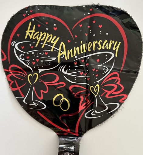 9" Happy Anniversary Heart