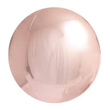 7" Mini Orbz Spheres Rose Gold
