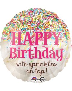 [3332601] 18" Happy B'day with Sprinkles