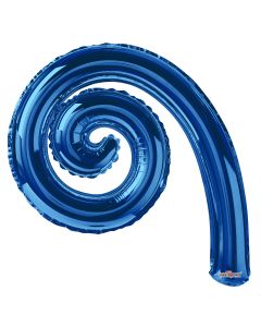 [198033] 14" Kurly Spiral Royal Blue 2 pcs