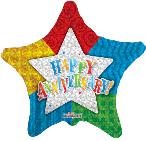 [19174-18] 18″ Aniversary Patterned Star