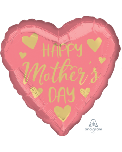 [40878] 18" Pink & Hearts Mother's Day