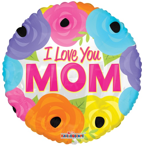 [84267-36] 36" Love You Mom Spring Flowers