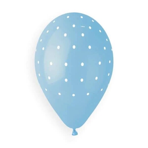 13" GS120 Chic Dots Baby Blue #1051 10 pcs