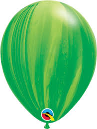[915396] 11" Green Agate Qualatex 10.  pcs