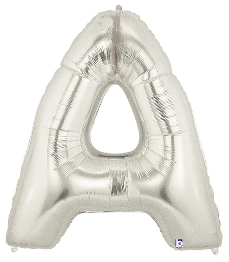 [MSIL-A] 7" Letter A Megaloon Silver