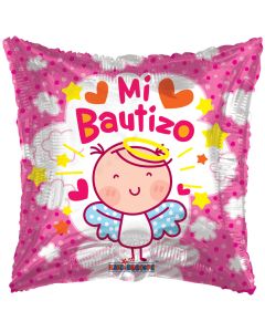 [35280-18] 18" Angelito Rosa Bautizo