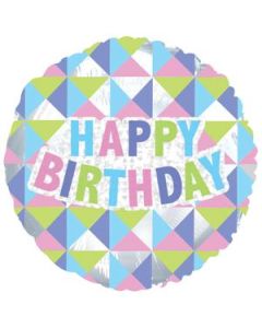 [114412] 18" Geo Birthday Colors