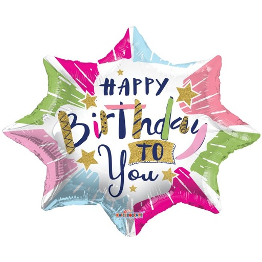 [15485-20] 18" Happy B'day To You Burst