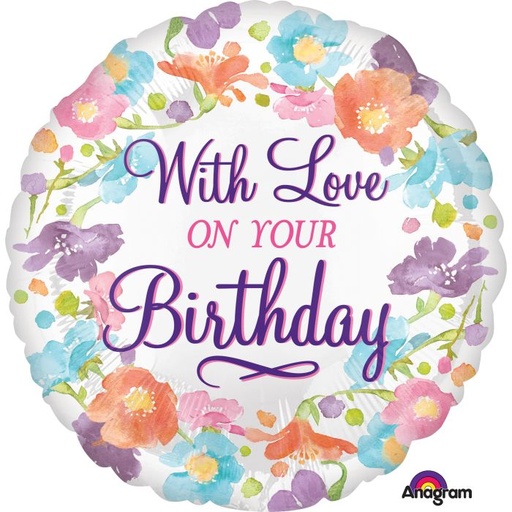 [3557001] 18" Love On Your B'day