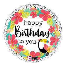 [26201] 18" Tropical Toucan Birthday