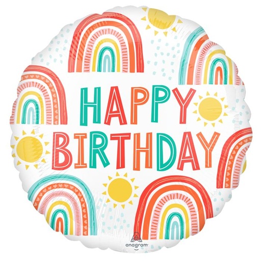 [4291301] 18" Brite Rainbow Birthday
