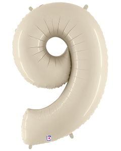 34" Number 9 White Sand Betallic