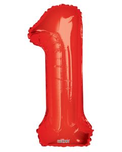 [15921-34] 34" Number 1 Red Kaleidoscope
