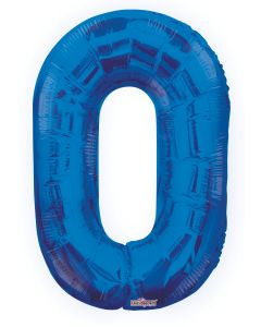 [19662-34] 34" Number 0 Blue Kaleidoscope