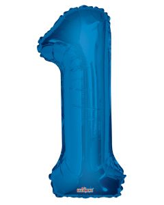 [19663-34] 34" Number 1 Blue Kaleidoscope