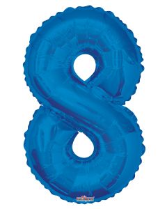 [19670-34] 34" Number 8 Blue Kaleidoscope