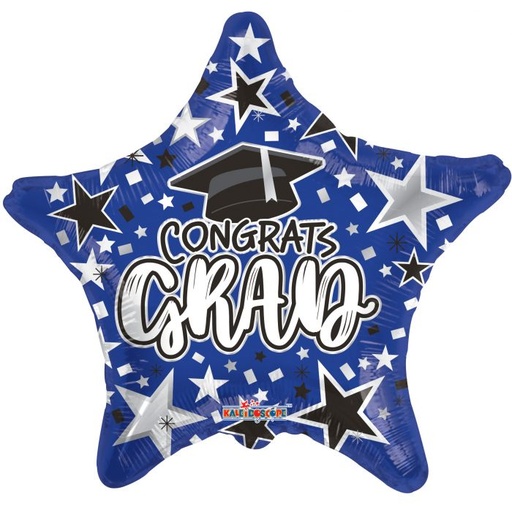 [85335-18] 18" Congrats Grad Blue Star