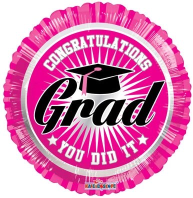[85217-18] 18" Pink Graduation