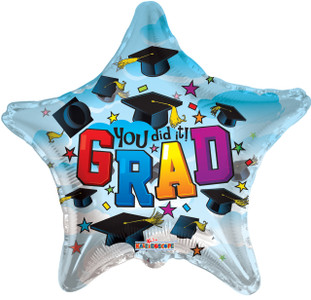 [85167-18] 18" Star Grad You Did It! 85167