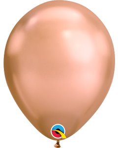 11" Chrome Rose Gold Qualatex 10 pcs