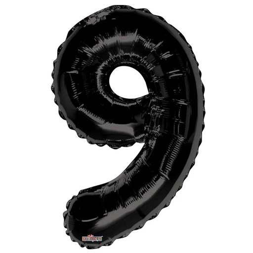 34" Number 9 Black Kaleidoscope