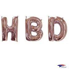 34" HDB Balloon Set Trico Rose Gold