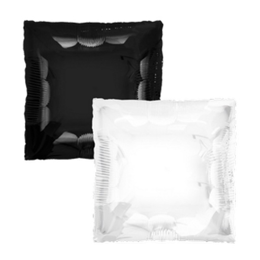24" Squared Black/White 2 sided Square