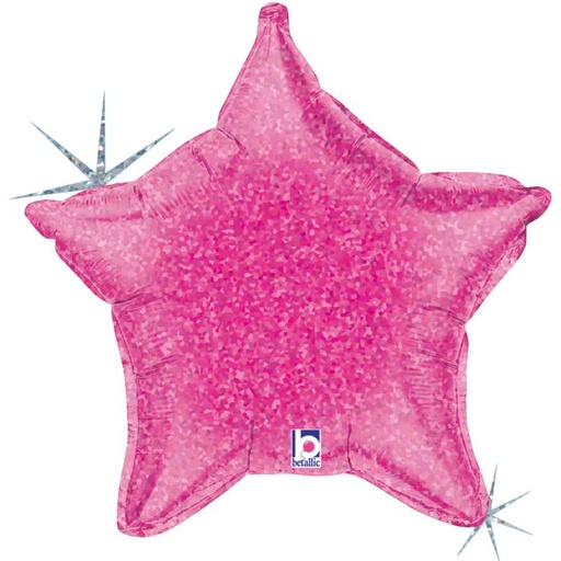 21" Pink Holographic Star