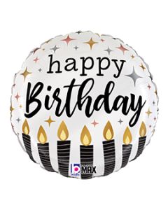 [26281] 18" Satin B'day Candles