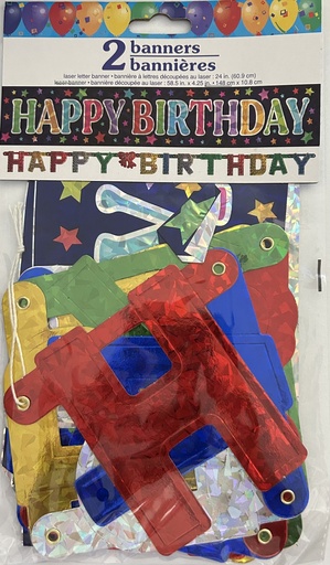 Multicolor Letter Banner 1.50 mts