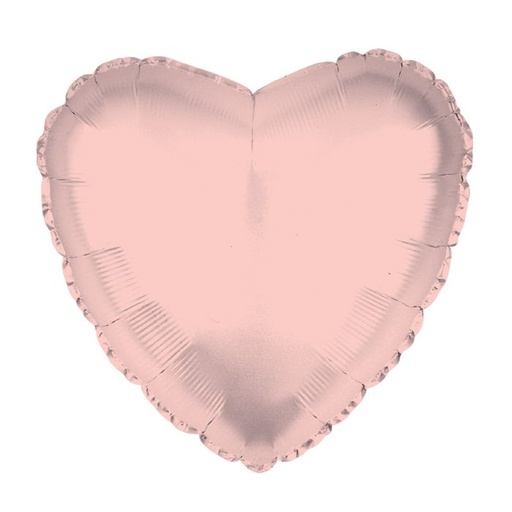 5" Rose Gold Heart 5 pcs