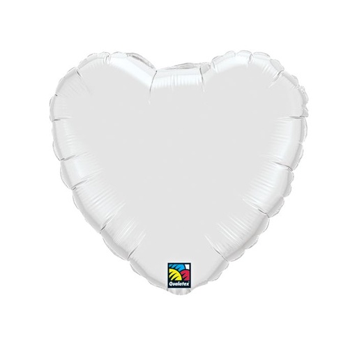 5" White Heart 5 pcs